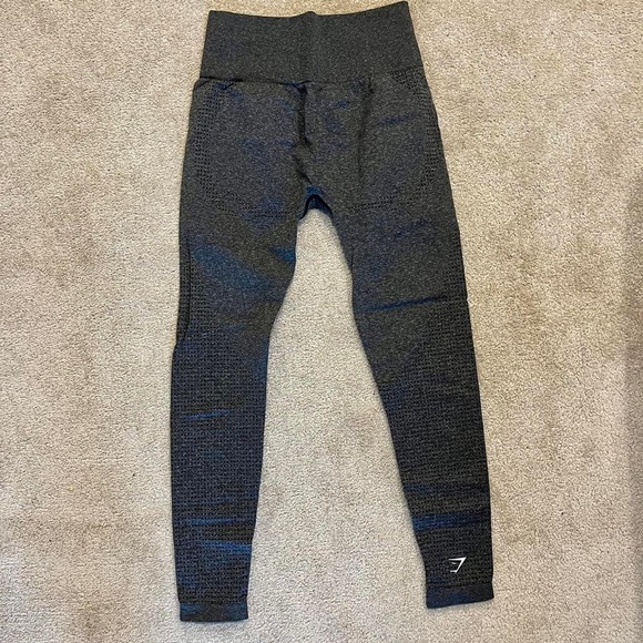 Gymshark Vital Seamless 2.0 Leggings - Charcoal Marl - Picture 3 of 4